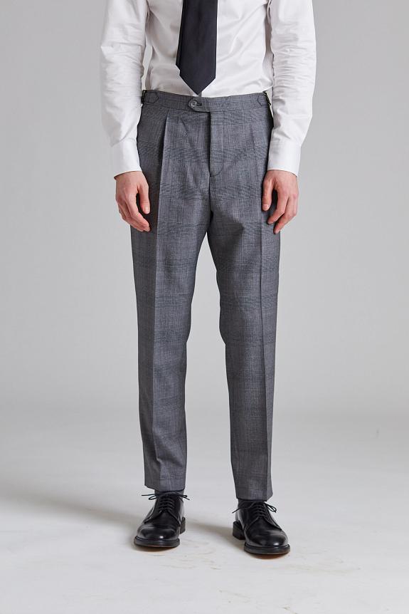 Onesto Vicenza Suit Tropical Glencheck Grey-13